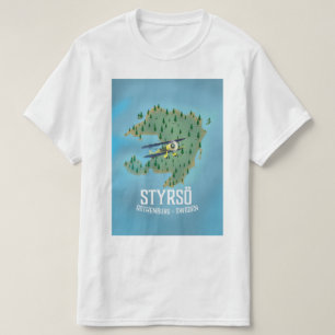 Styrsö, ein Reiseplakat. T-Shirt