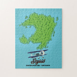 Styrsö Göteborg Schweden Karte Puzzle