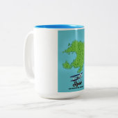 Styrsö-Göteborger Landkarte Zweifarbige Tasse (Vorderseite Links)