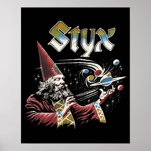 STYX Band Retro 70er Tribute Icons Poster (Vorne)