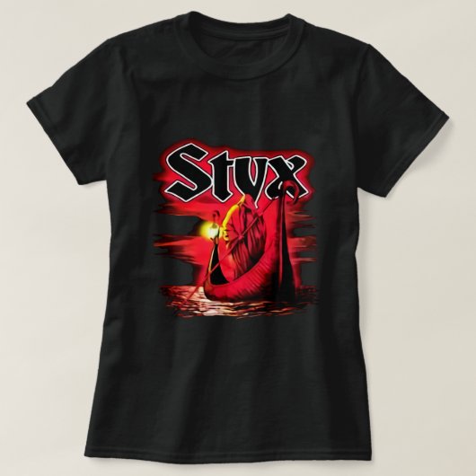 Styx Band Retro Aesthetic Fan Art Design T-Shirt (Design vorne)
