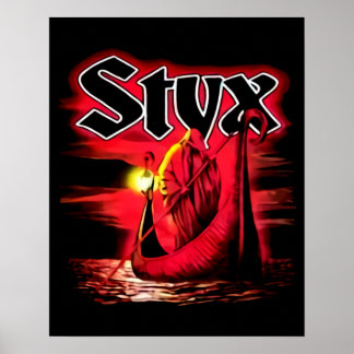 Styx Band Retro ästhetische Fächergestaltung Poster