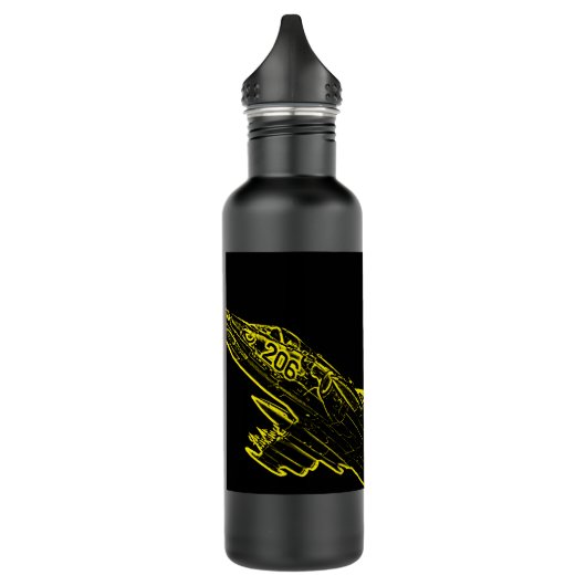 SU 25 Grach sowjetische Frogfoot Flugzeug Sketch Edelstahlflasche (Links)