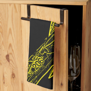 SU 25 Grach sowjetische Frogfoot Flugzeug Sketch Geschirrtuch