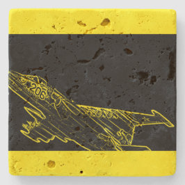 SU 25 Grach sowjetische Frogfoot Flugzeug Sketch Steinuntersetzer