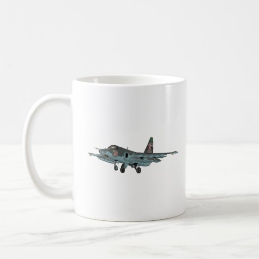Su-25 Russische Jet-Luftfahrzeuge Kaffeetasse (Links)