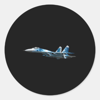 Su-27 Flanker Runder Aufkleber