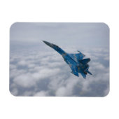 SU-27 Flanker über den Wolken Magnet (Horizontal)