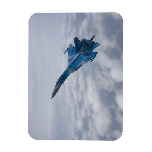 SU-27 Flanker über den Wolken Magnet (Vertikal)
