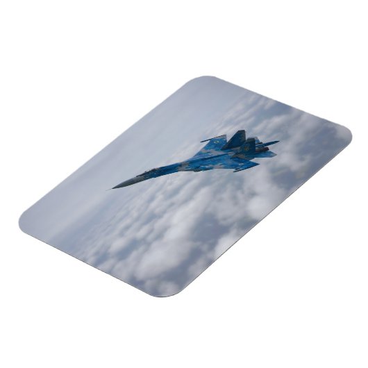 SU-27 Flanker über den Wolken Magnet (Linke Seite)