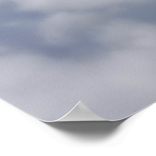 SU-27 Flanker über den Wolken Poster (Ecke)