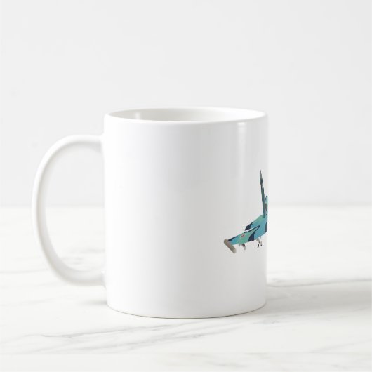 Su-27 Russischer Jet Fighter Kaffeetasse (Links)