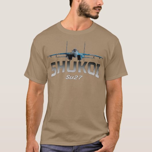 SU 27 Sukhoi Flanker Jet Fighters T-Shirt (Vorderseite)