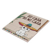 Su Casa es Mi Casa - Funny Spanish Cat Humor Fliese (Seite)