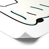 Su-purr-natürliche Kreativität Funny Cat Pun Poster (Ecke)