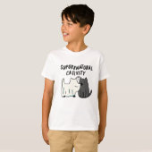 Su-purr-natürliche Kreativität Funny Cat Pun T-Shirt (Vorne ganz)
