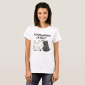 Su-purr-natürliche Kreativität Funny Cat Pun T-Shirt (Vorne ganz)