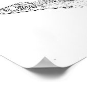 SU sowjetisches Frogfoot Flugzeug Sketch Poster (Ecke)