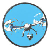 sUAS-Pilot-Puck Eishockey Puck (Vorderseite)