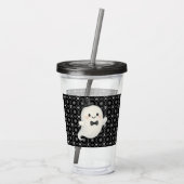 Suave Cartoon Ghost Halloween Acryltrinkbecher (Rückseite)