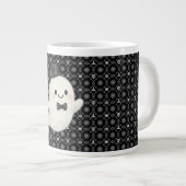 Suave Cartoon Ghost Halloween Jumbo-Tasse (Vorderseite Rechts)
