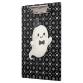 Suave Cartoon Ghost Halloween Klemmbrett (Links)
