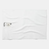 Suave Cartoon Hey Boo Geist Halloween Geschirrtuch (Horizontal)