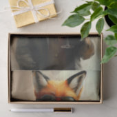 Suave Gentleman Fox, Glasses & Wine DC6R Decoupage Seidenpapier (Geschenk)