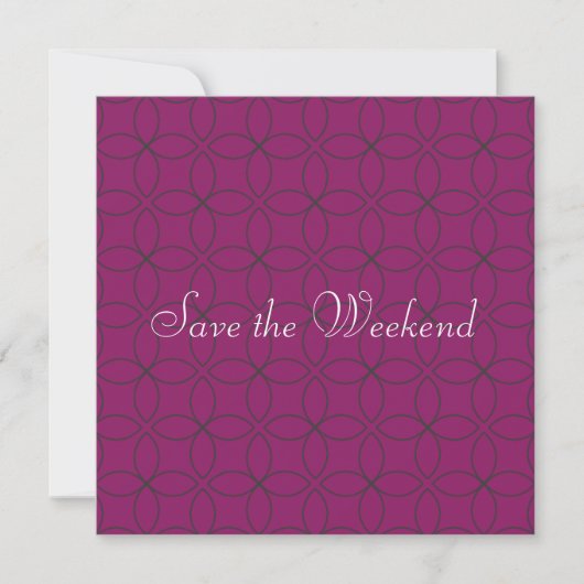 Suave Pattern Save the Date (Vorderseite)