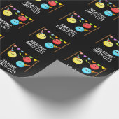 Sub Atomic Party cles Funny Science Pun Dark BG Geschenkpapier (Ecke)