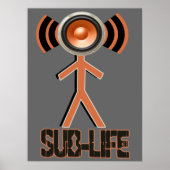 Sub Life Dubstep Poster (Vorne)