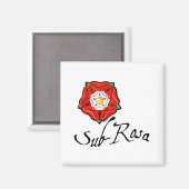 Sub Rosa Magnet (Vorderseite/Rückseite)