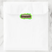 Sub Runder Aufkleber (Tasche)