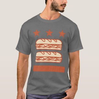 Sub-Sandwich der Gleichstromflagge T-Shirt