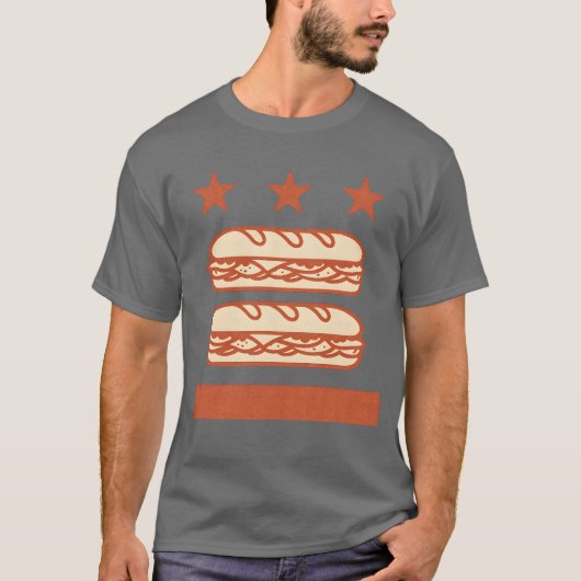 Sub-Sandwich der Gleichstromflagge T-Shirt (Vorderseite)
