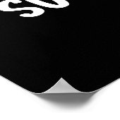 Sub Sandwich Funny Food Pun Dark BG Poster (Ecke)