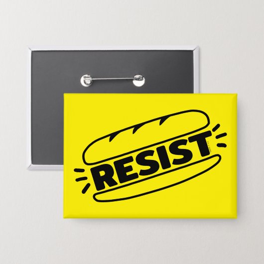 Sub Sandwich Resist Faschismus Button (Vorderseite/Rückseite)