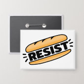 Sub Sandwich Resist Faschismus Button (Vorderseite/Rückseite)