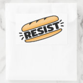 Sub Sandwich Resist Faschismus Rechteckiger Aufkleber (Tasche)