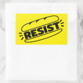 Sub Sandwich Resist Faschismus Rechteckiger Aufkleber (Tasche)