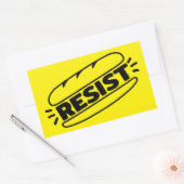 Sub Sandwich Resist Faschismus Rechteckiger Aufkleber (Umschlag)