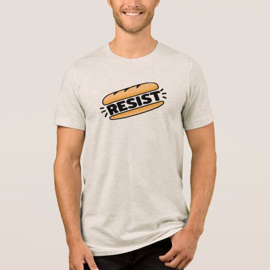 Sub Sandwich Resist Faschismus Tri-Blend Shirt (Vorderseite)