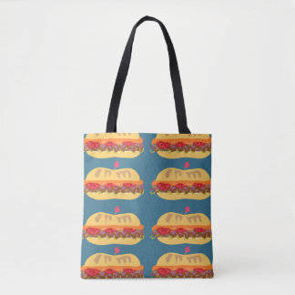 Sub Sandwiches Fun Food Pattern Design Bag Tasche