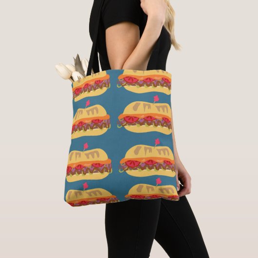 Sub Sandwiches Fun Food Pattern Design Bag Tasche (Von Nahem)
