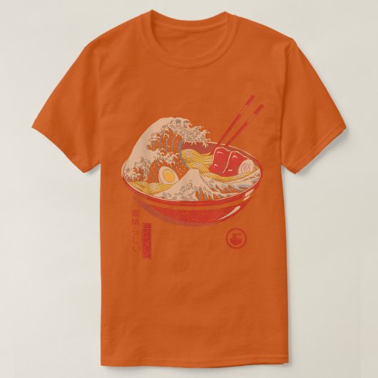 Subarashii Ramen Great Ramen Wave Japanisch 1549 T-Shirt (Design vorne)