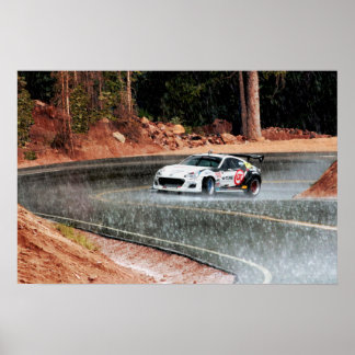 Subaru BRZ Rennwagen bei Pikes Peak Foto Print Poster