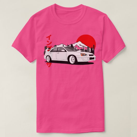 Subaru Impreza Retro Style 20022005 T-Shirt (Design vorne)