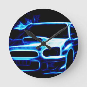 Subaru Impreza Runde Wanduhr