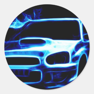 Subaru Impreza Runder Aufkleber