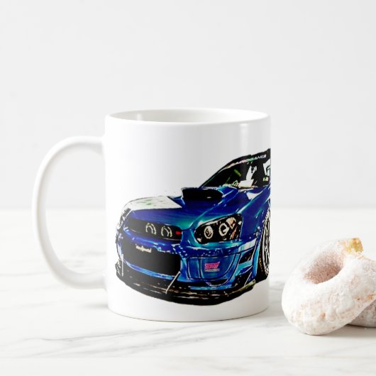 Subaru Impreza WRX Str. Kaffeetasse (Mit Donut)